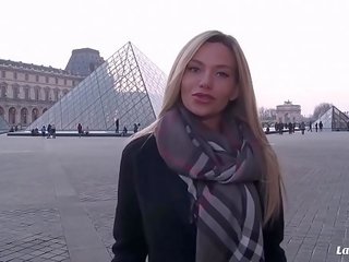 La novice - bystiga ryska blondie subil arch blir krossas hård av franska manhood