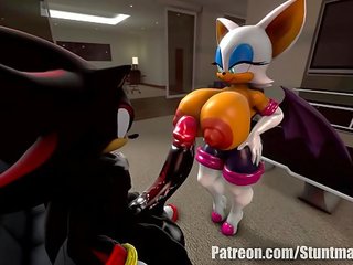 Rouge och shadow (commission: jimmythereptile)