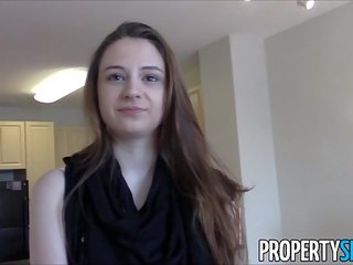 Propertysex - młody prawdziwy majątek agent z duży naturalny cycki w domu xxx film